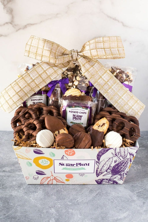 Chocolate Gift Basket - 25-Piece Handcrafted Gourmet Assortment (5.5 lbs)