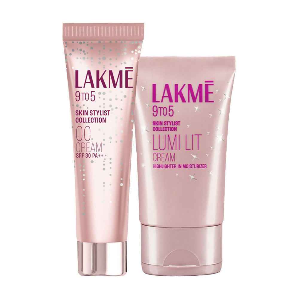 Lakme Lumi Moisturizer + 9 to 5 CC Cream Beige Combo