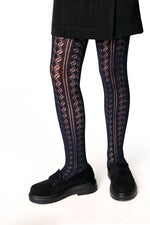 Conte-Kids Cotton Tights Miss 617 - Lace Pattern