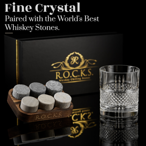 Premium Crystal Glass & Granite Stone Set - Reserve Edition