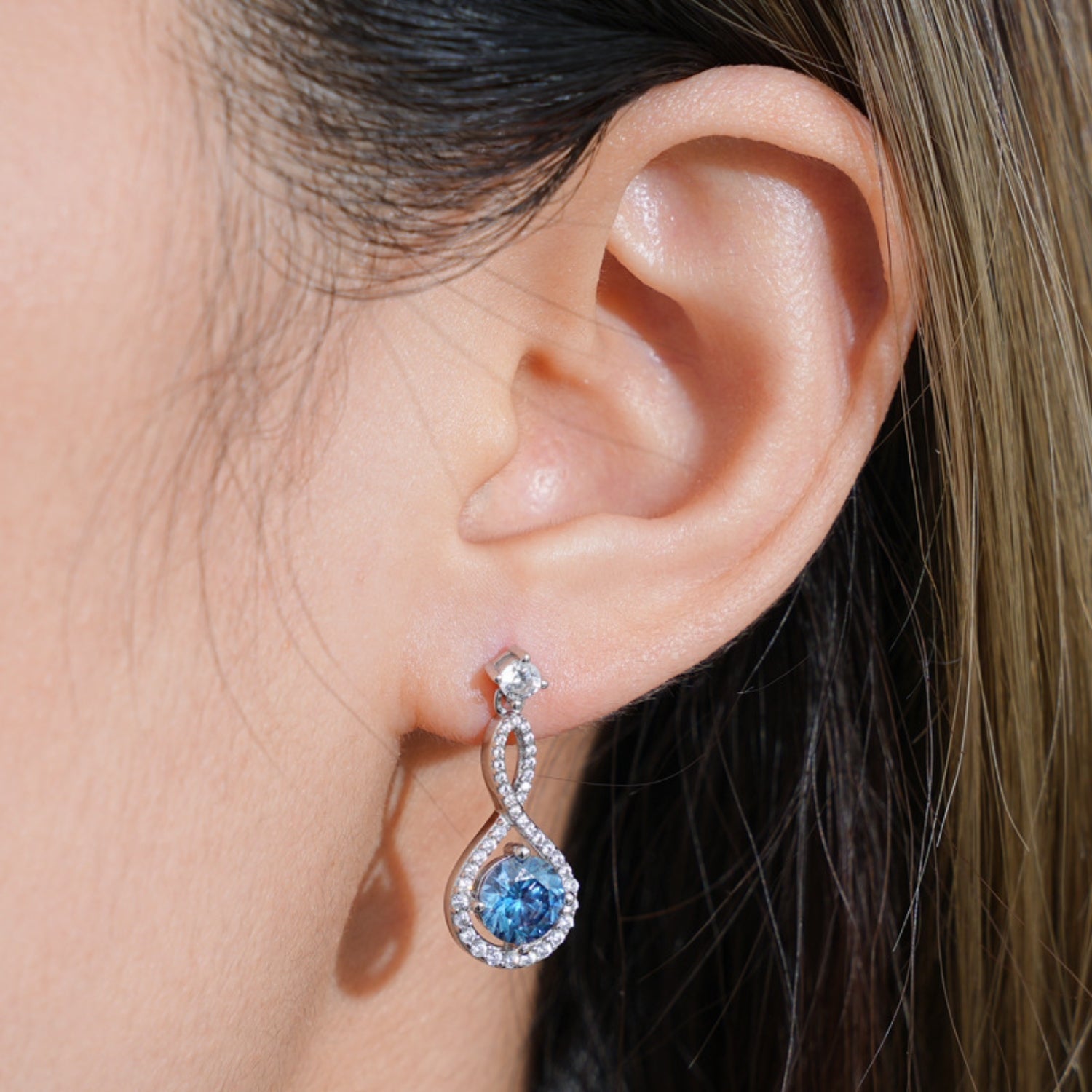 1 Carat Sparkala™ Pure Sterling Silver Earrings by Sparkala