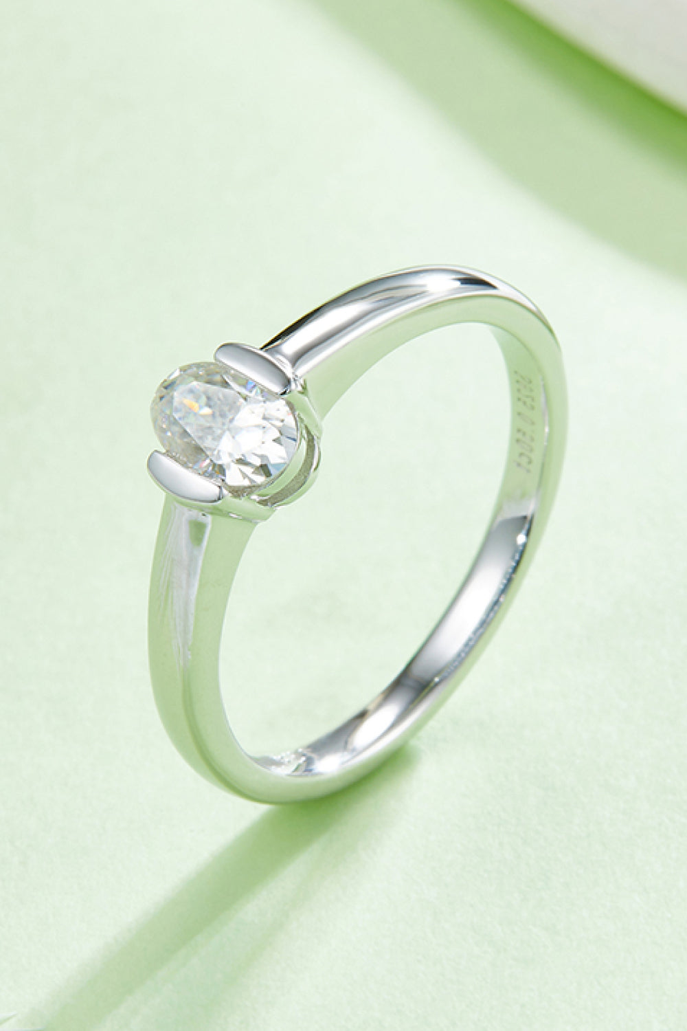 Brilliant Round Cut Sparkala™ Platinum Over Pure Sterling Silver Solitaire Ring by Sparkala