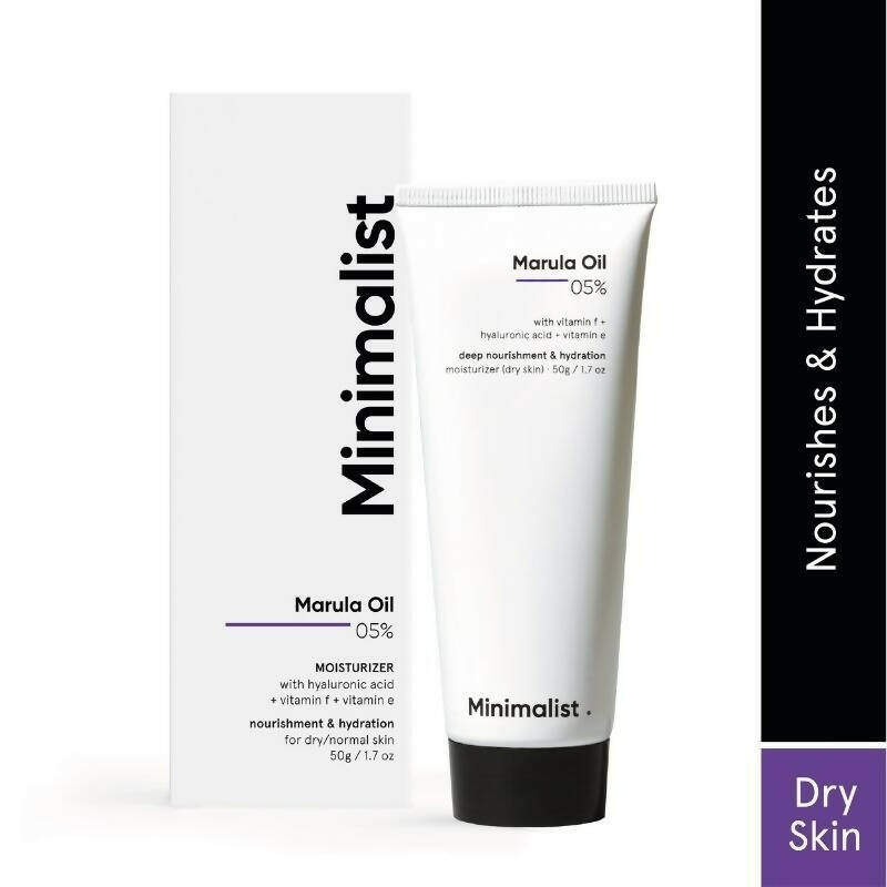 Minimalist 5% Marula Oil Moisturizer With Hyaluronic Acid & Vitamin F & E by Dista