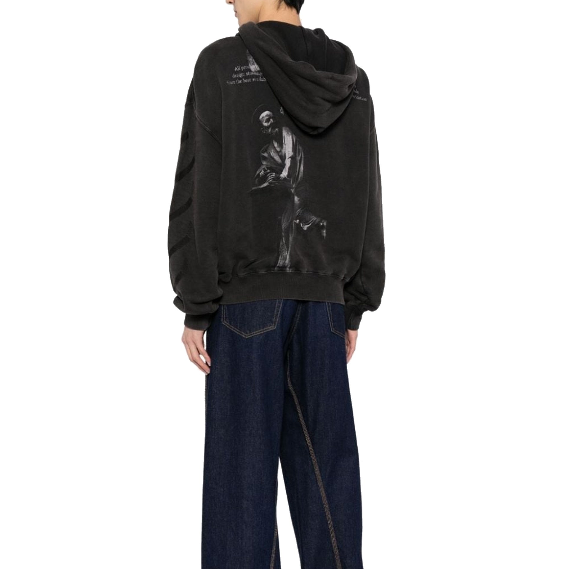 Off-White St. Matthew Over Cotton Hoodie Sweatshirt Men by Luosophy