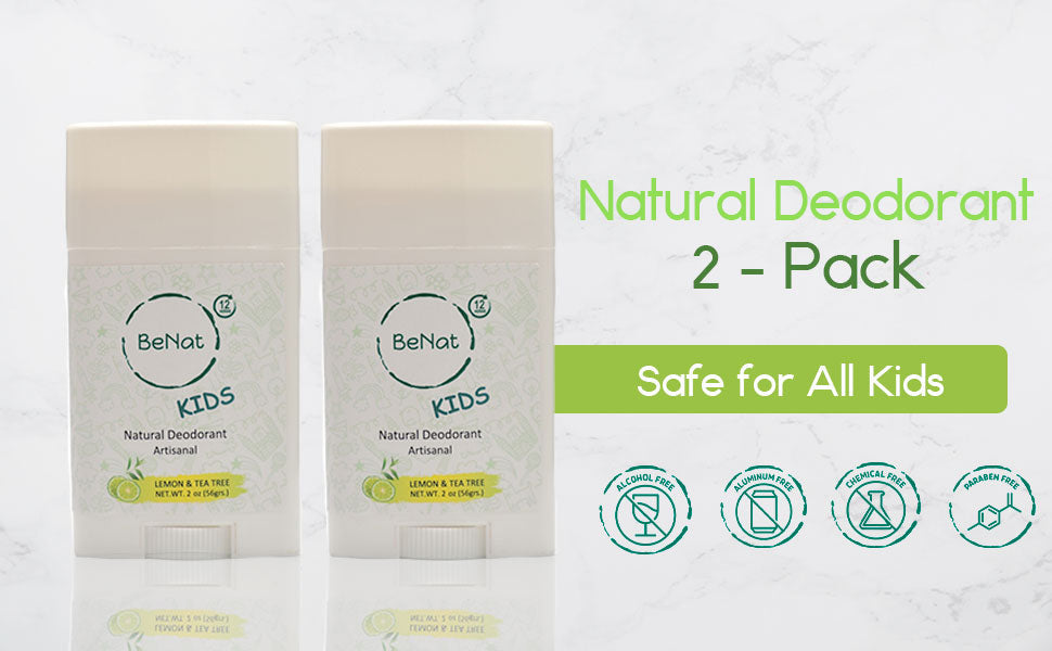2-Pack all-Natural Deodorants for Kids & Teens DestGlow
