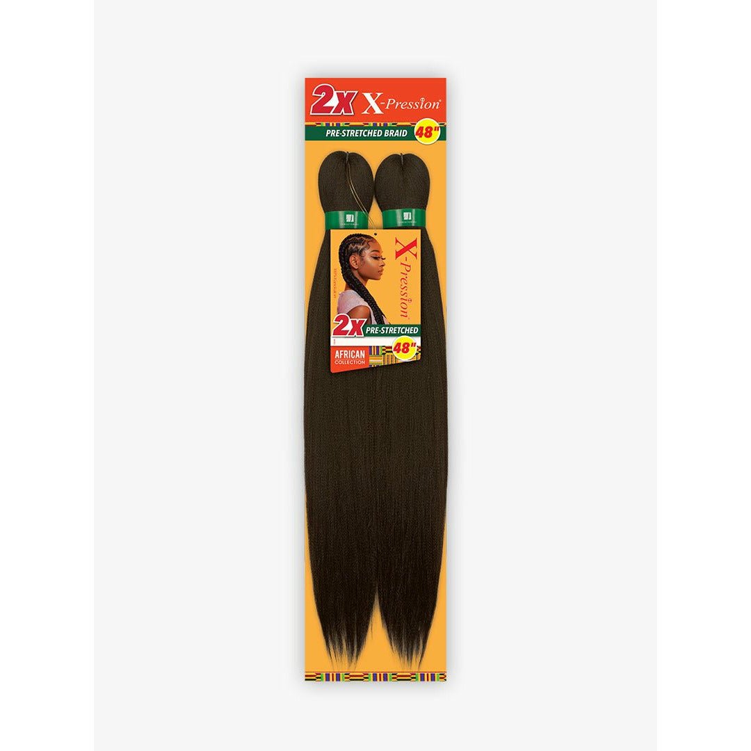 X-Pression 2X Pre-Stretched Braiding Hair 48 in
