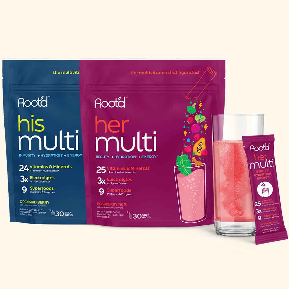 Couples’ Wellness Pack - The Hydrating Multivitamin - For Her & Him DestGlow