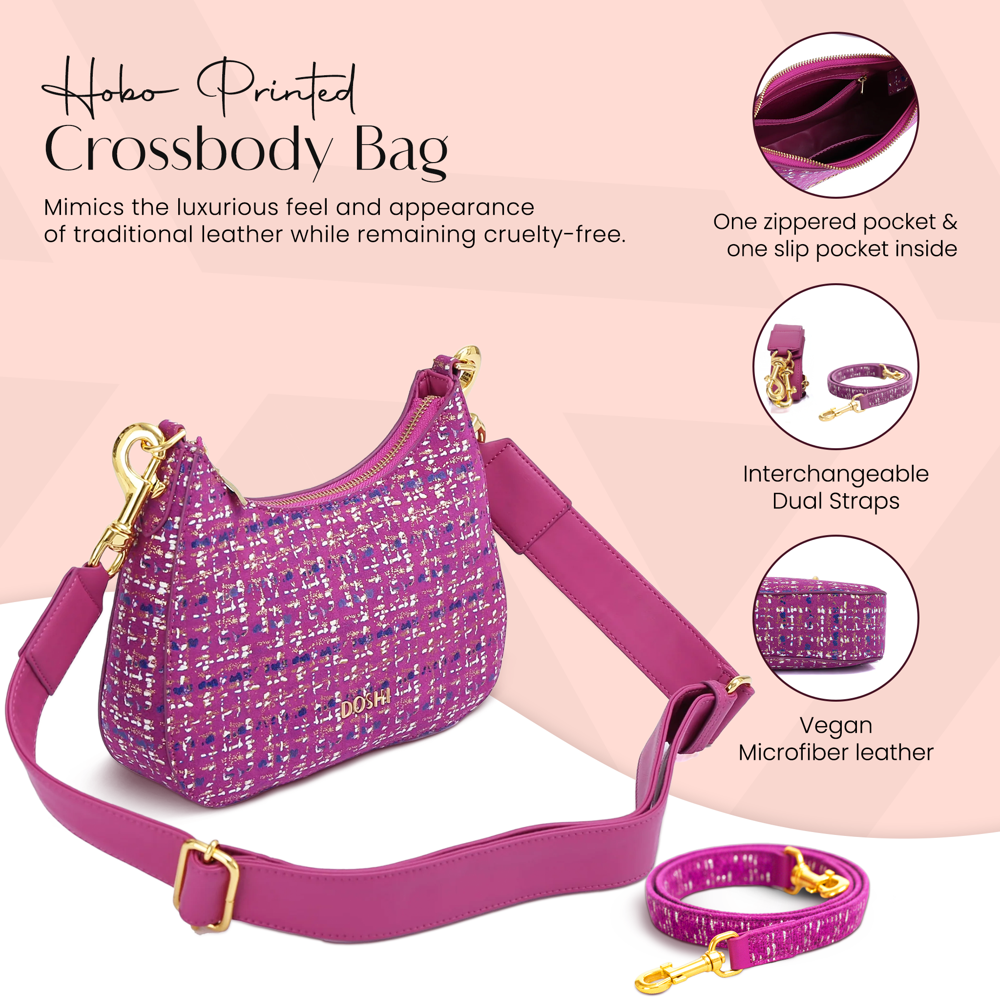 Hobo Printed Crossbody Bag DestGlow