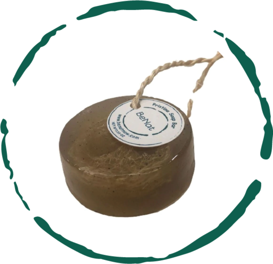 Pristine Soap Bar. Green Clay, Bamboo, and Green Tea. - DestGlow