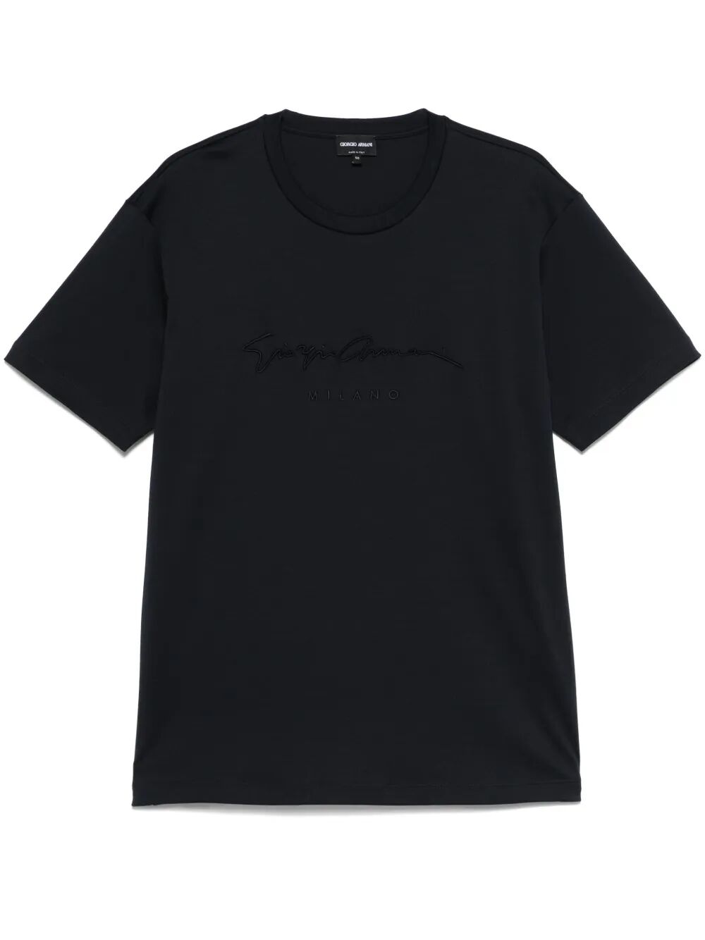 Giorgio Armani Men Pure Cotton Interlock Signature Logo T-Shirt by Luosophy