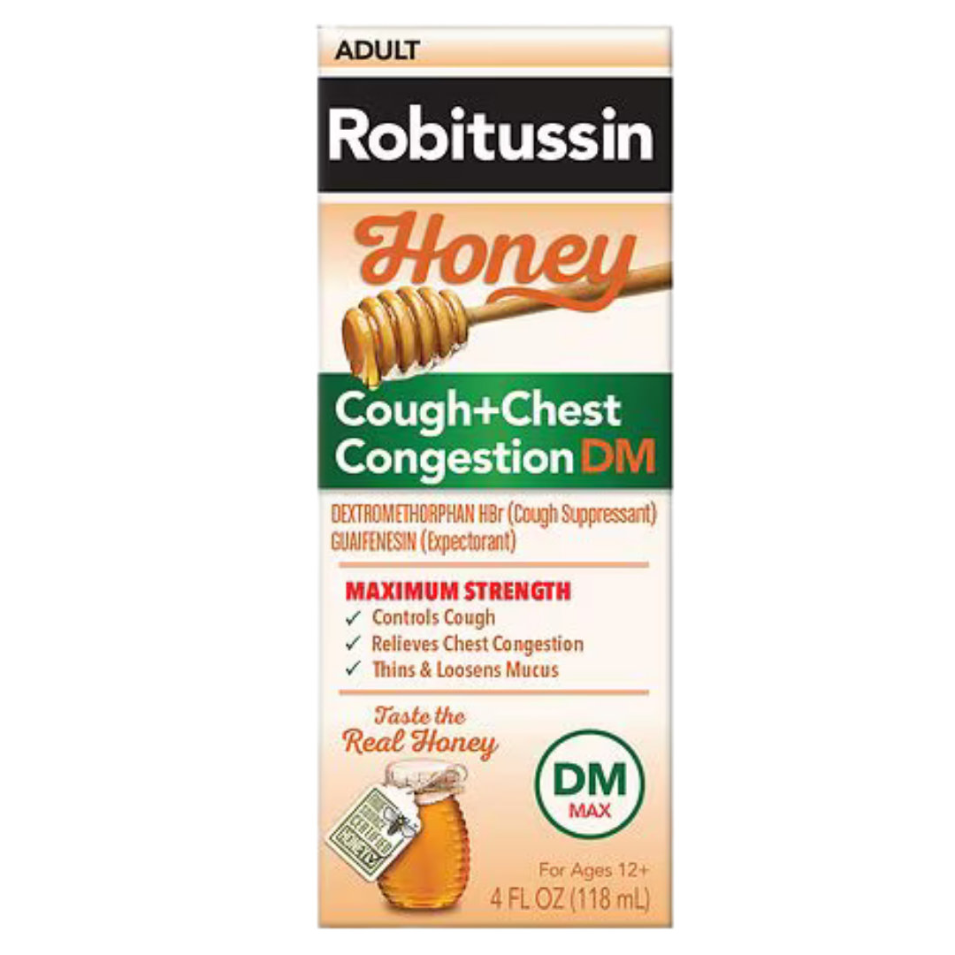 Robitussin Honey Cough + Chest Congestion DM Adult (4oz) DestGlow