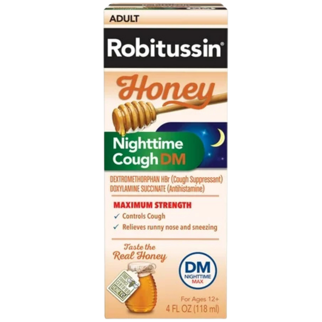 Robitussin Honey Nighttime Cough DM Adult (4oz) DestGlow