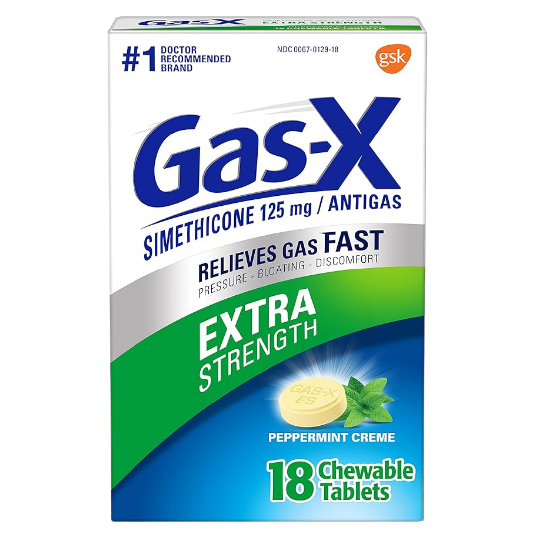 Gas-X Chewable Tablets Extra Strength Peppermint (18 ct) DestGlow