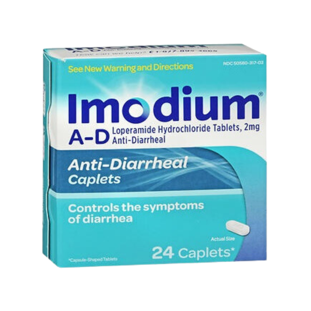Imodium A-D Anti-Diarrheal Caplets (24 ct) DestGlow