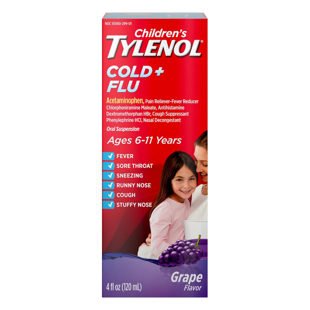TYLENOL Child Cold & Flu Grape 4 oz DestGlow