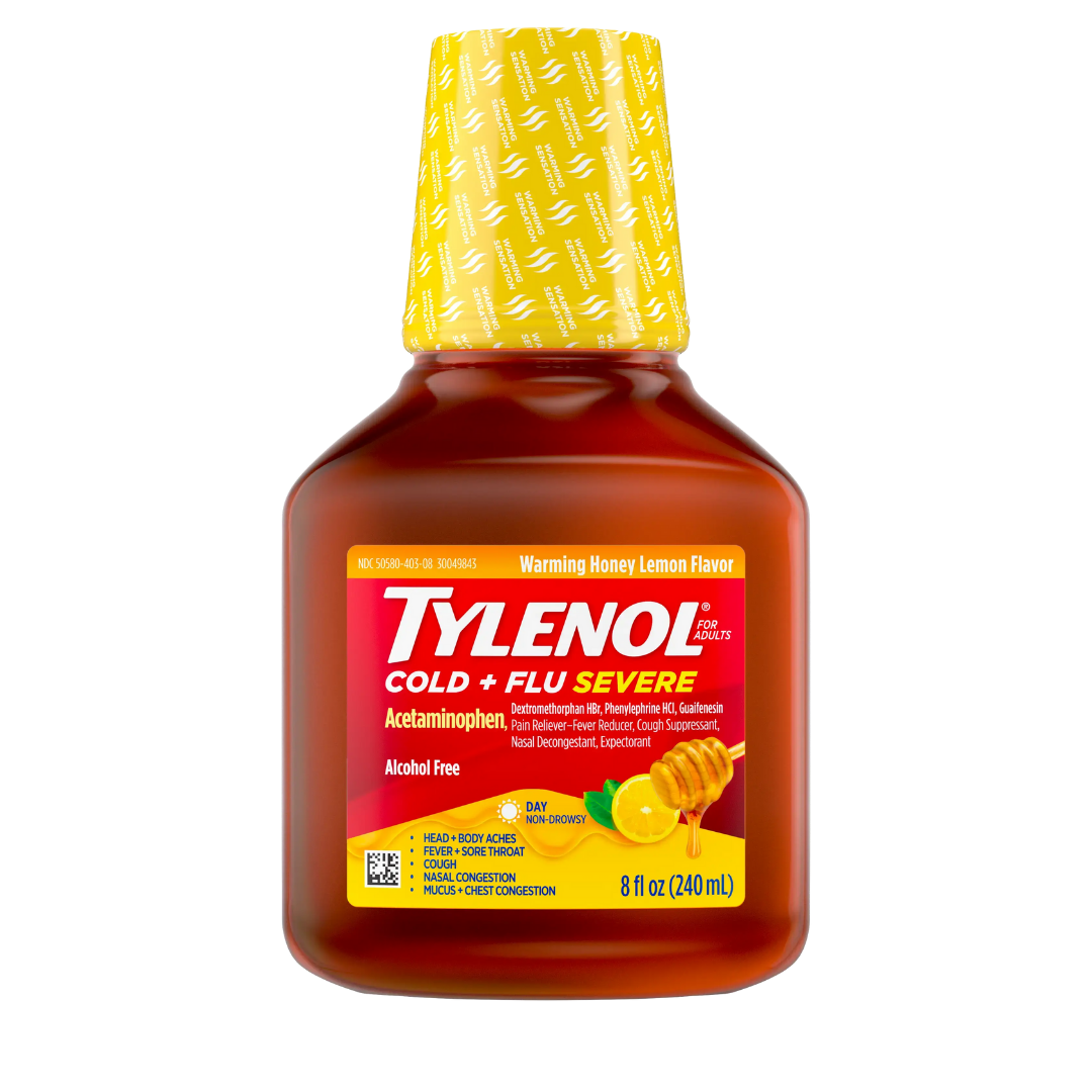 Tylenol Cold & Flu Severe Syrup (8oz) DestGlow