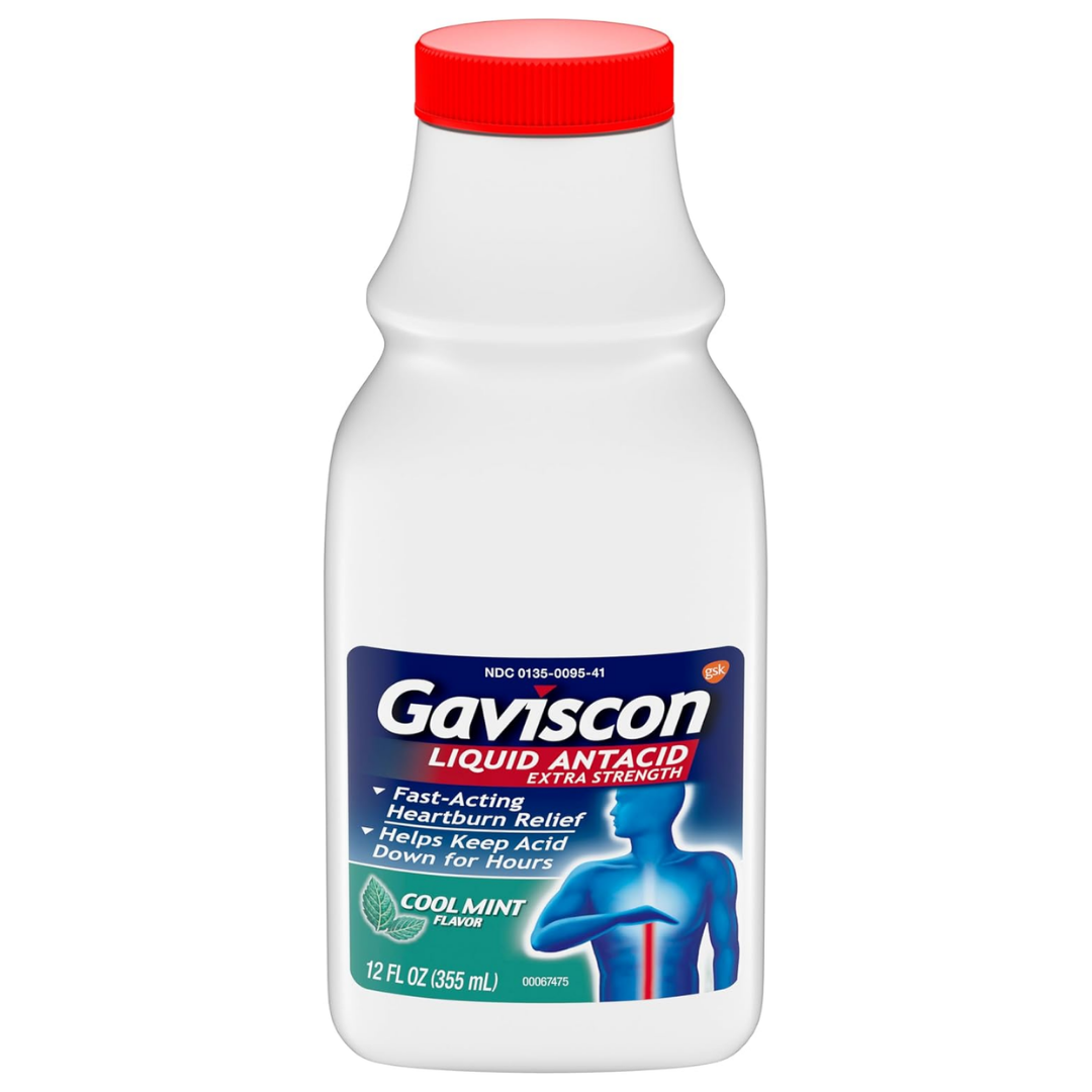Gaviscon Extra Strength Antacid Mint Liquid (12oz) DestGlow