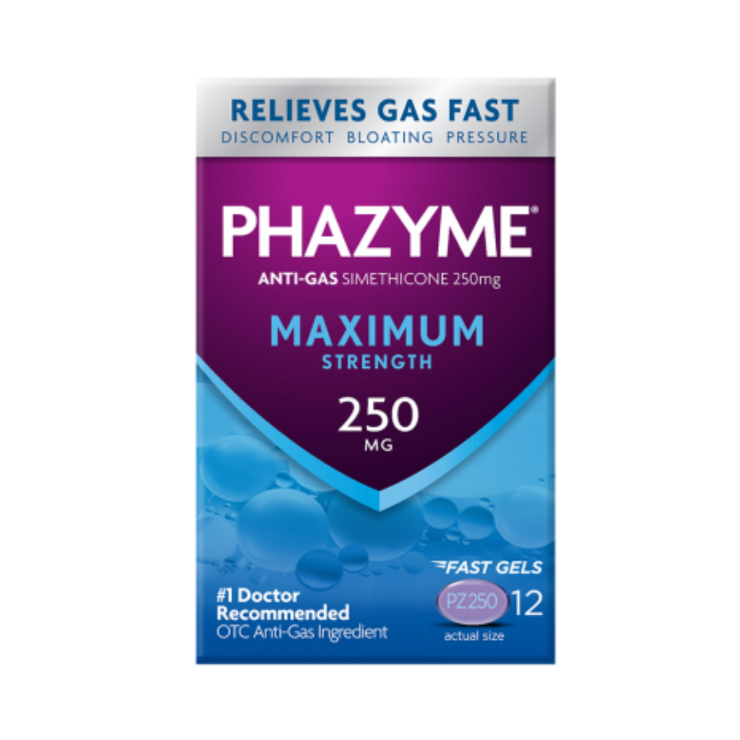 Phazyme Anti-Gas Maximum Strength Softgels (12ct) DestGlow