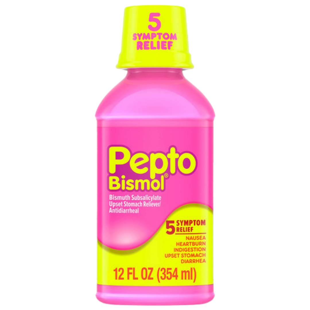 Pepto Bismol 5 Symptom Relief Liquid Cherry (12oz) DestGlow