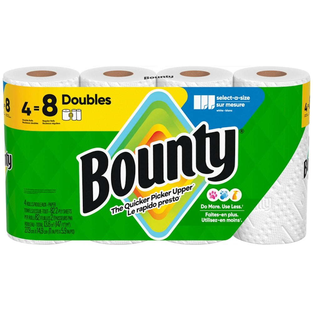 Bounty White 2 Ply Select A Size Double Rolls Paper Towels by Pasteur Pharmacy