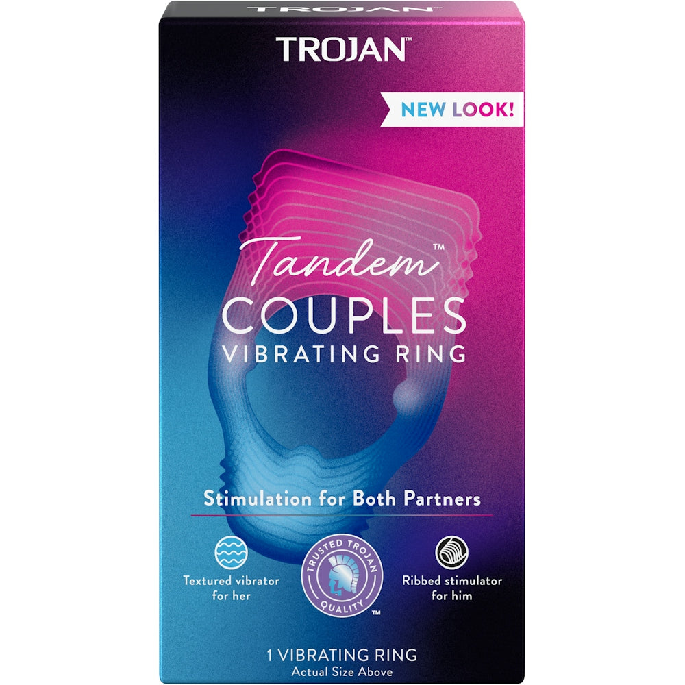 Trojan Vibrations Tandem Couples Vibrating Ring, Personal Massager by Pasteur Pharmacy