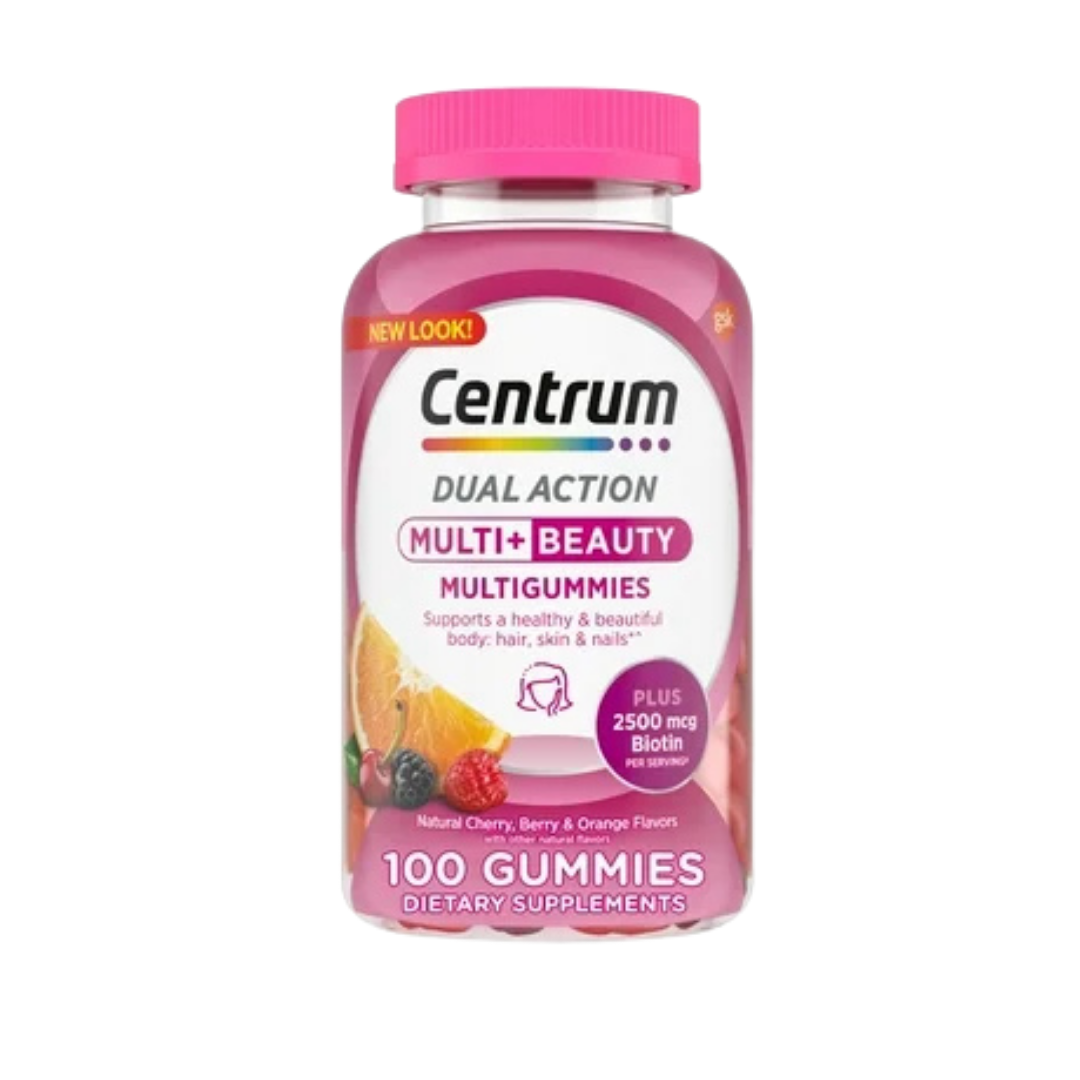 Centrum Dual Action Multi + Beauty Multigummies (100 ct) DestGlow