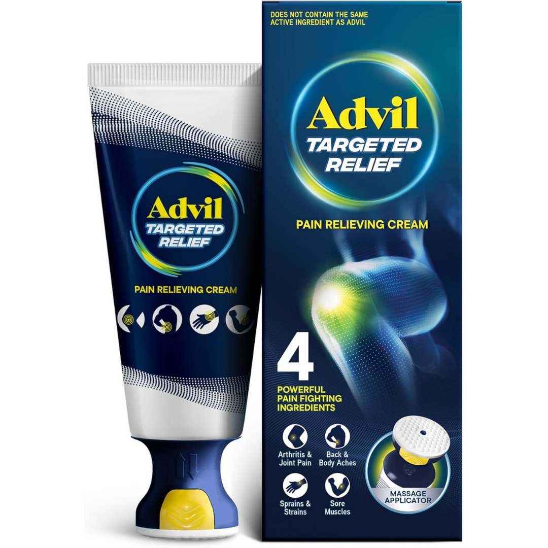 Advil Targeted Relief Pain Relieving Cream with Massage Applicator (2.5 oz) DestGlow