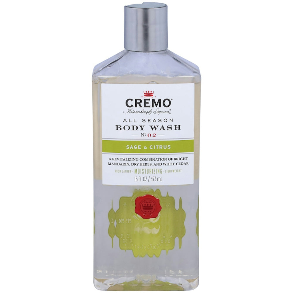 Cremo Body Wash, Sage & Citrus, All Season, No.2 16 Fl Oz by Pasteur Pharmacy