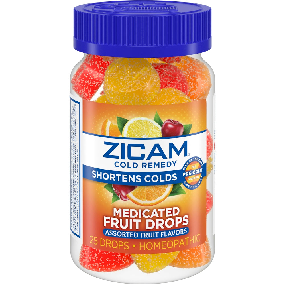 Zicam® Cold Remedy Zinc Medicated Fruit Drops – Assorted Flavors (25 Count) - DestGlow