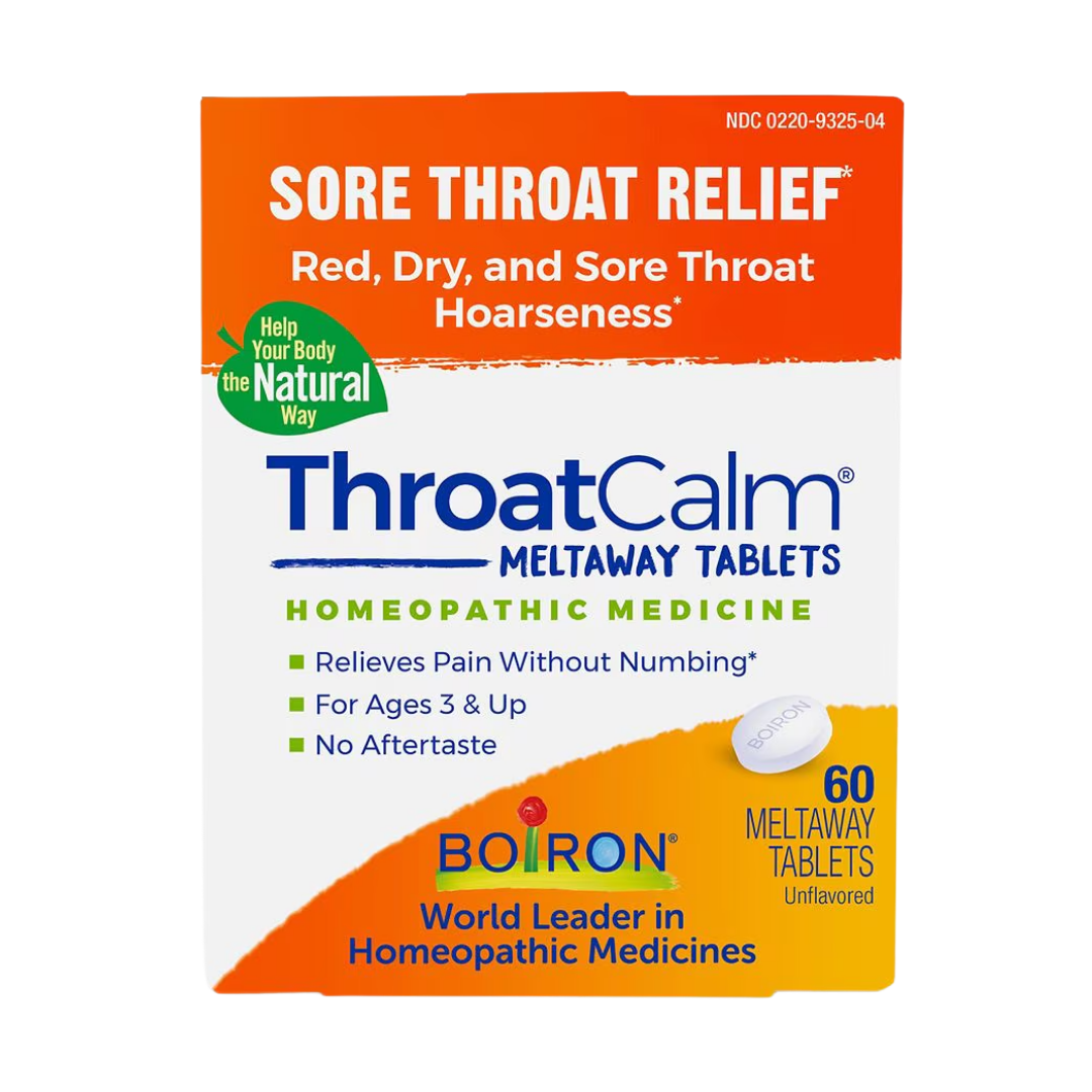 Boiron ThroatCalm Lozenges (60 Tablets) DestGlow