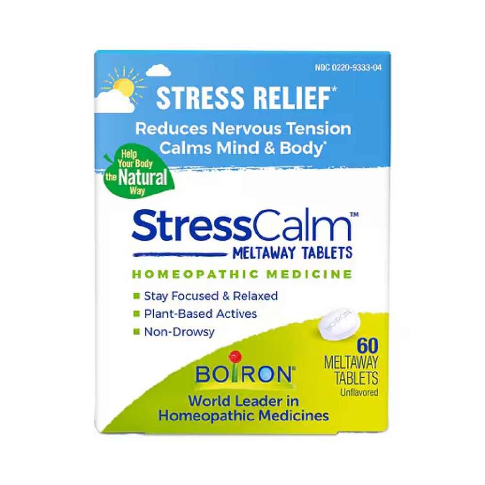 Boiron StressCalm Tablets Homeopathic Medicine Stress Relief (60 ct) DestGlow
