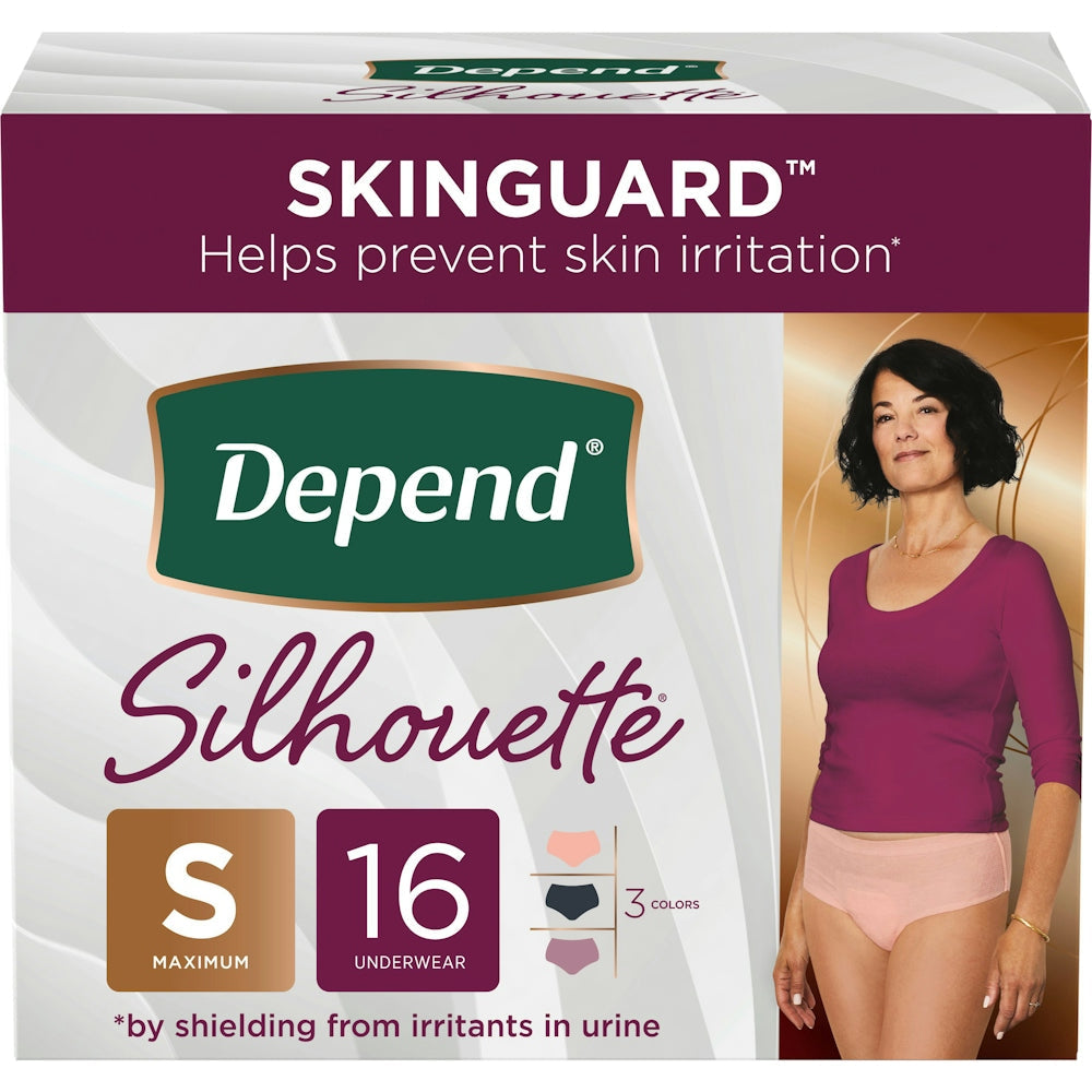 Depend Silhouette Incontinence & Postpartum Underwear For Women - Maximum Absorbency - Pink by Pasteur Pharmacy