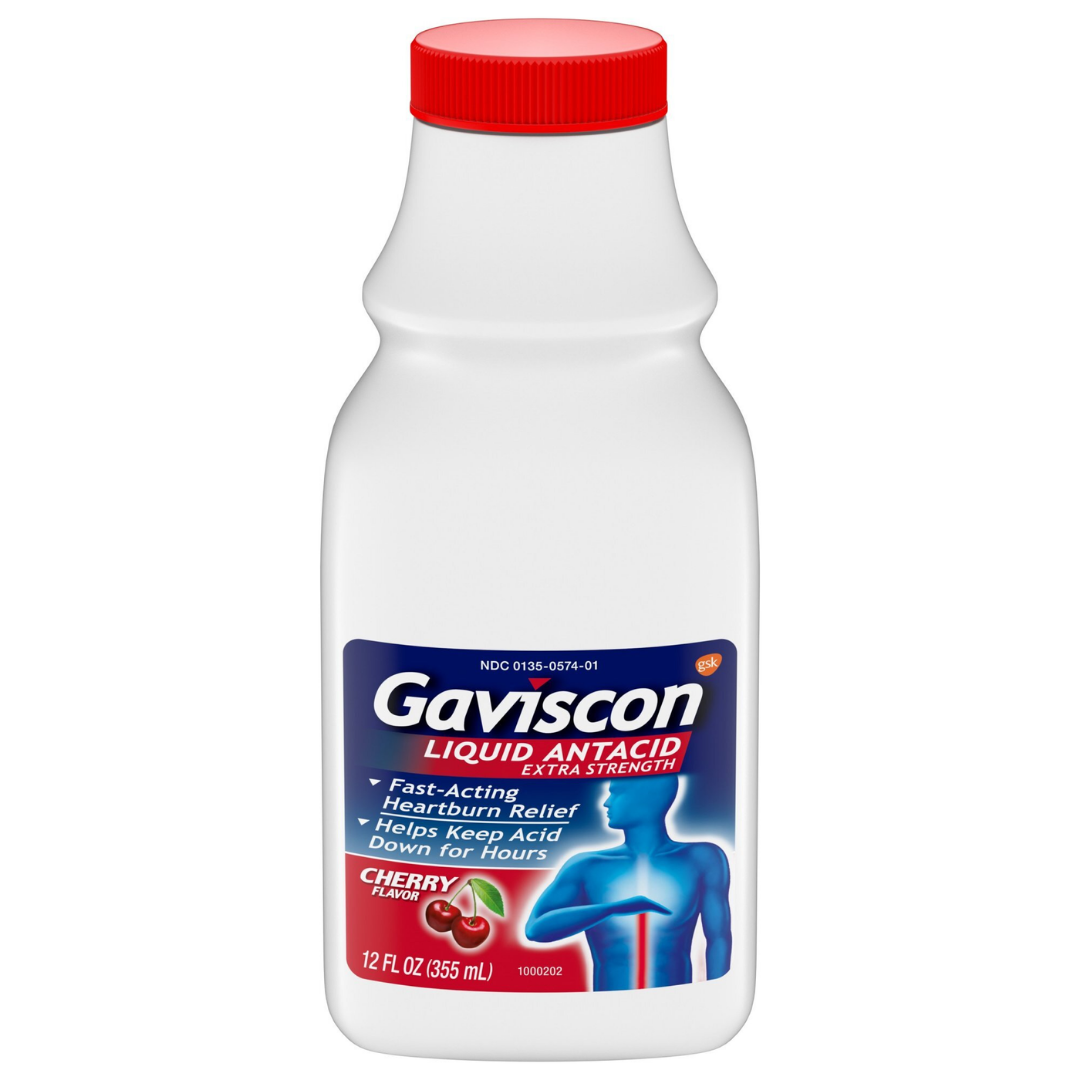 Gaviscon Extra Strength Antacid Cherry Liquid (12oz) DestGlow