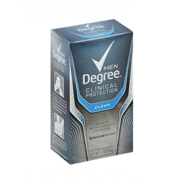Degree Men Clinical Protection Antiperspirant, Clean - 1.7 Oz by Pasteur Pharmacy