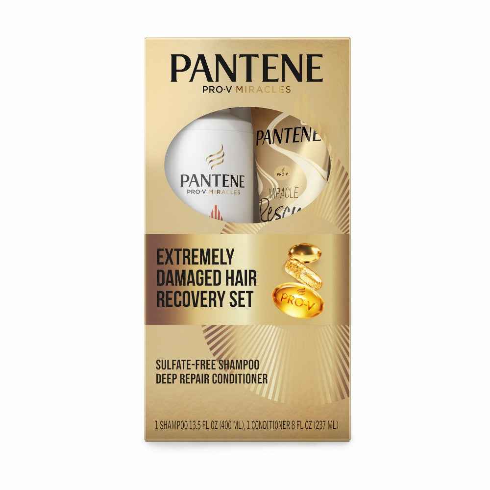 Pantene Pro-V Miracles Extreme Damage Hair Recovery Shampoo And Conditioner Dual Pack - 2pk/21.5 Fl Oz