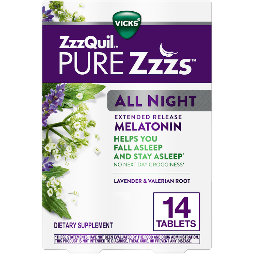 Vicks ZzzQuil PURE Zzzs All Night – Extended Release Melatonin by Pasteur Pharmacy