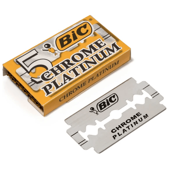 Bic Chrome Platinum Double Edge Razor Blades - 5 Pack by Pasteur Pharmacy