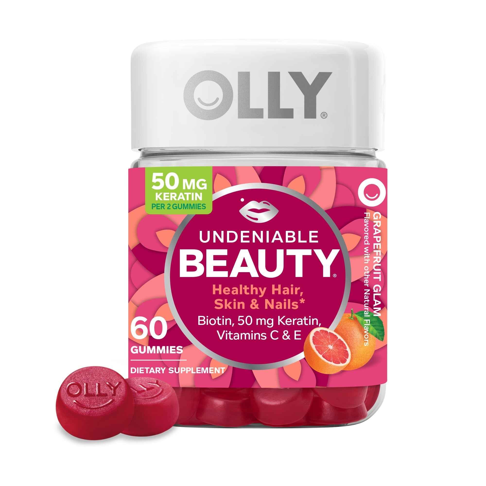OLLY® Undeniable Beauty – Grapefruit Glam (60 Gummies)