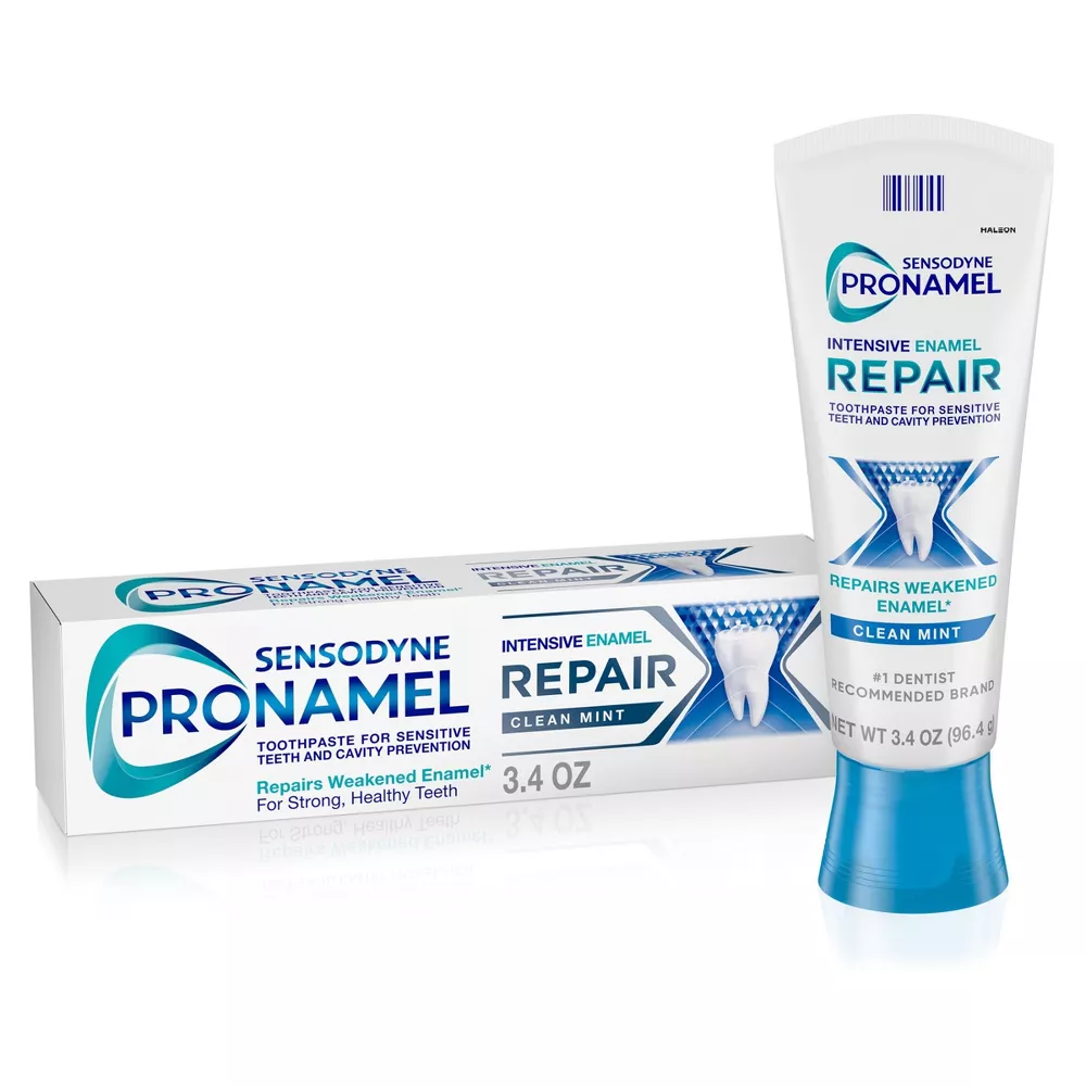 Sensodyne ProNamel Intensive Enamel Repair Clean Mint Toothpaste (3.4oz) DestGlow
