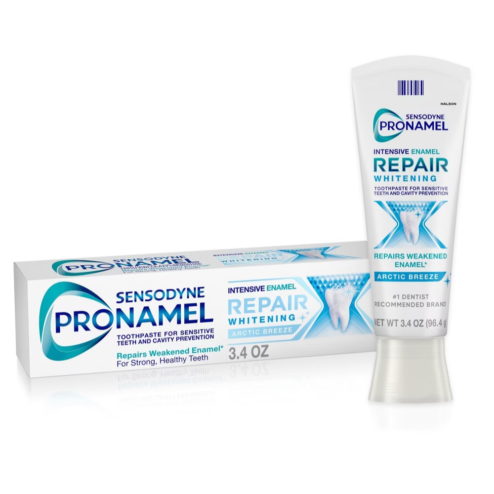 Sensodyne ProNamel Intensive Enamel Repair Whitening Arctic Breeze Toothpaste (3.4 oz) DestGlow