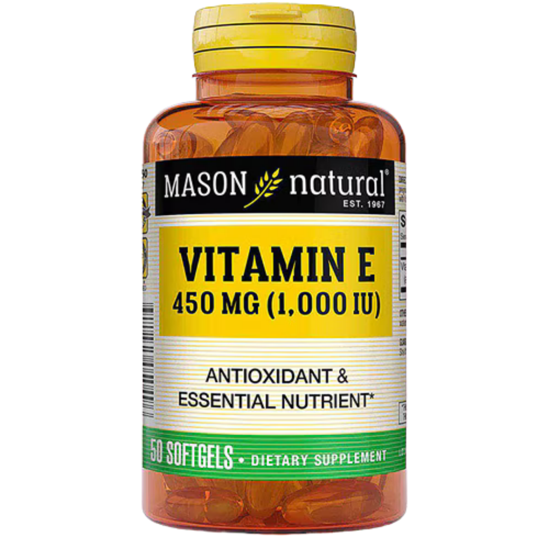 Mason Natural Vitamin E 1000 IU (450 mg) Antioxidant Softgels (50 ct) DestGlow