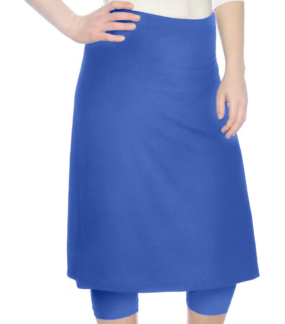 Girls Swim and Sports Skirt with Attached Leggings - UPF 50 Protection by Kosher Casual USA