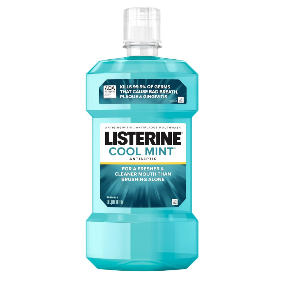 Listerine Cool Mint Antiseptic Mouth Wash (1.0L) DestGlow