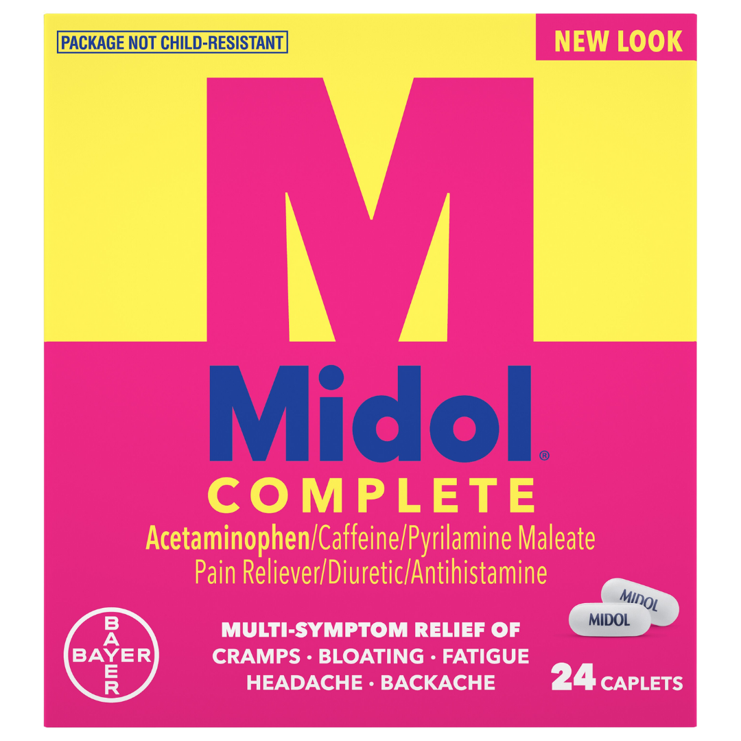 Midol Complete Menstrual Pain Relief Caplets (24 ct) DestGlow
