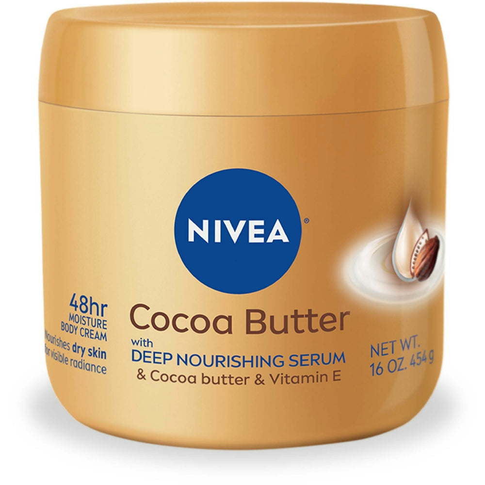 Nivea Cocoa Butter Body Cream With Deep Nourishing Serum, 15.5 Ounce