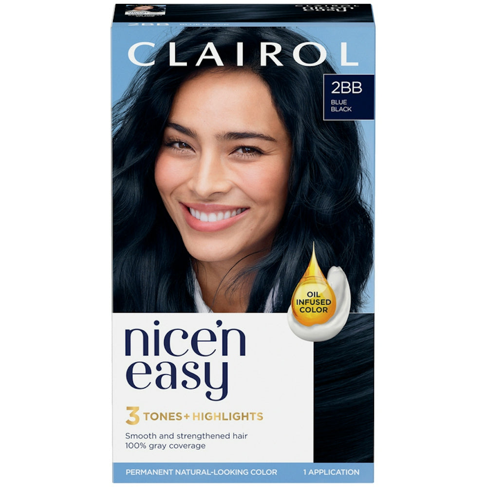 Nice’n Easy Hair Color, Permanent, Blue Black 2 Bb by Pasteur Pharmacy
