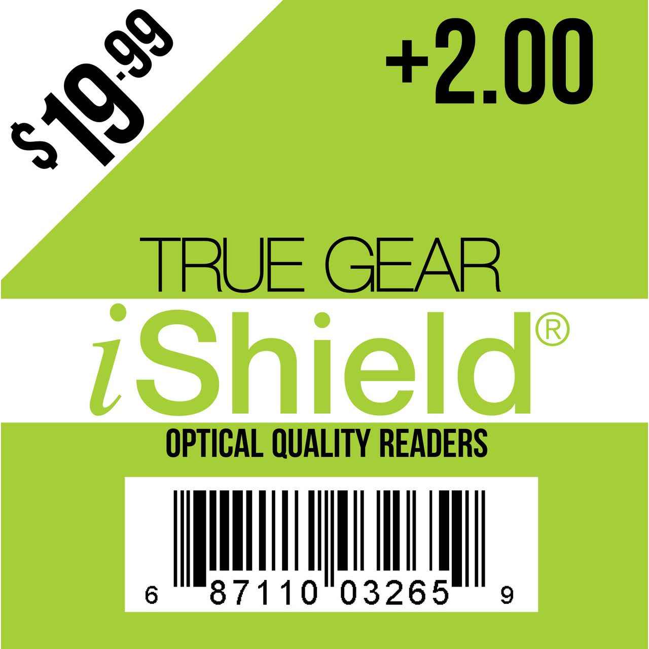 True Gear iShield +2.00 Reader Assortment – Premium Reading Glasses ($19.99)
