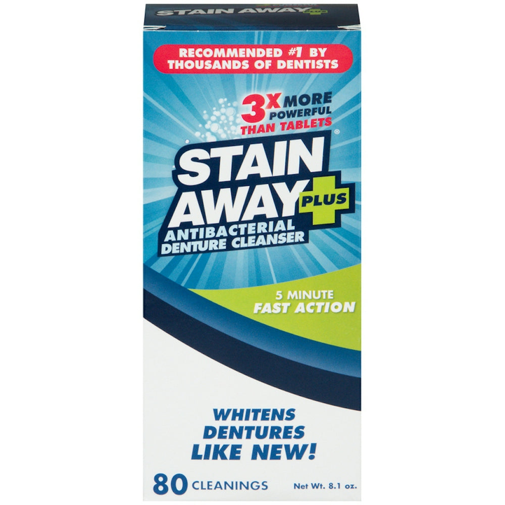 Stain Away Plus Denture Cleanser, Professional Strength - 8 Oz by Pasteur Pharmacy