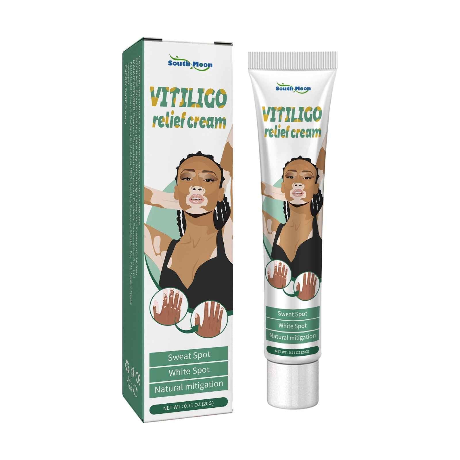 Vitiligo Relief Cream, Repair White Spots Flower Spots Skin Topical Care Ointment