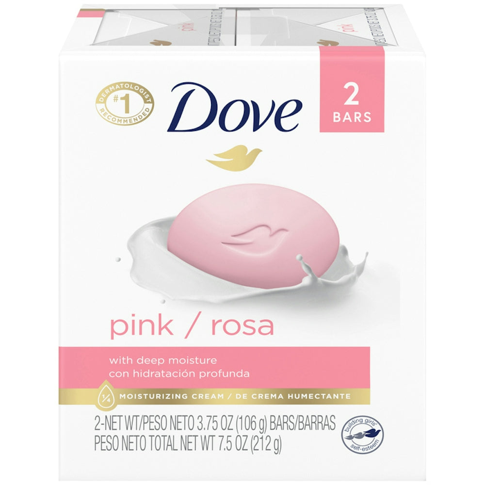 Dove Pink Beauty Bar - 4.25 oz (2 Count) - For Soft, Radiant Skin by Pasteur Pharmacy